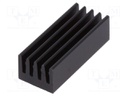 Heatsink: extruded; black; L: 19mm; W: 8mm; H: 6mm; 37K/W; aluminium