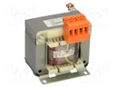 Transformer: mains; 120VA; 230VAC; 24V; Leads: terminal block; IP00