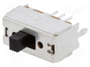 Switch: slide; Pos: 2; DPDT; 0.1A/12VDC; ON-ON; Mounting: THT