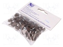 Holder; brown; Application: on round cable; 50pcs; with a nail