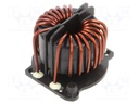 Inductor: wire with current compensation; THT; 1mH; 16A; 4.8mΩ