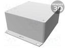 Enclosure: multipurpose; X: 120mm; Y: 120mm; Z: 60mm; 1591; ABS; grey