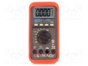 Digital multimeter; LCD 3,75 digit (4000),with a backlit; 3x/s