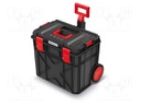 Toolbox; 546x380x510mm; polymer; X BLOCK TECH; IP55; on wheels