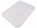 Mounting plate; insulating; W: 376mm; L: 276mm; Series: GEOS; grey