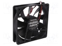 Fan: DC; axial; 24VDC; 120x120x25mm; 171m3/h; 38.5dBA; ball bearing