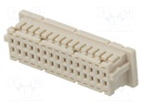 Plug; wire-board; female; DF20; 1mm; PIN: 30; w/o contacts; straight