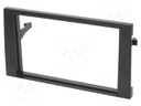 Radio mounting frame; Audi,Seat; 2 DIN; black