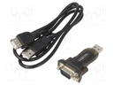 USB to RS232 converter; D-Sub 9pin male,USB A plug; USB 2.0