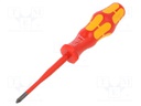 Screwdriver; insulated; Pozidriv®; PZ1; Blade length: 80mm; 1kVAC