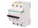 Circuit breaker; 400VAC; Inom: 10A; Poles: 3; DIN; Charact: C; 6kA