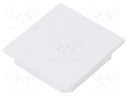 Cap for LED profiles; white; ABS; Application: VARIO30-08; V: A