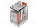 Relay: electromagnetic; 4PDT; Ucoil: 48VAC; 7A/250VAC; 7A/30VDC