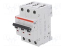 Circuit breaker; 400VAC; 16A; Poles: 3; DIN; Charact: K; IP20