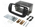 Radio mounting frame; Fiat; 2 DIN; black