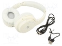 Bluetooth headphones; white; Bluetooth 5.0 +JL,headphones; 32Ω