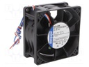 Fan: DC; axial; 80x80x38mm; 220m3/h; 71dBA; ball bearing; Len: 0.31m