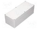 Enclosure: multipurpose; X: 140mm; Y: 353mm; Z: 121.5mm; light grey