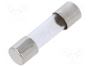 Fuse: fuse; quick blow; 10A; 125VAC; cylindrical,glass; 5x20mm