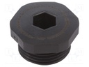 Stopper; M20; IP68; Mat: polyamide; black; Conform to: ATEX Ex