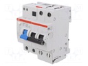 RCBO breaker; Inom: 16A; Ires: 30mA; Poles: 2; 230VAC; DIN; IP20