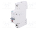 Circuit breaker; 230VAC; Inom: 16A; Poles: 1; DIN; Charact: C; 6kA