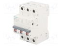 Circuit breaker; 400VAC; Inom: 20A; Poles: 3; DIN; Charact: C; 6kA