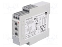 Timer; 0,1s÷100h; SPDT x2; 24VDC/5A,250VAC/8A; 24÷240VAC; DIN