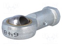 Ball joint; 25mm; Thread: M24; Mat: steel; Pitch: 2,0; Plating: zinc