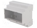 Enclosure: for DIN rail mounting; Y: 90mm; X: 104mm; Z: 65mm; ABS