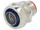 Straight terminal connector; HJ-14,HJ-I-12,TJ-10; brass; IP40