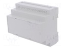 Enclosure: for DIN rail mounting; Y: 90mm; X: 104.8mm; Z: 65mm; ABS