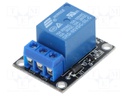 Module: relay; Channels: 1; 5VDC; max.250VAC; 10A