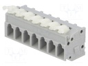 PCB terminal block; straight; 5mm; ways: 7; on PCBs; 0.08÷2.5mm2