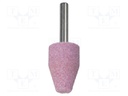 Grindingstone; 10÷20mm; Mounting: rod 6mm; Kind of file: conical