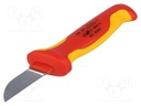 Knife; for electricians,insulated; Kind of blade: straight