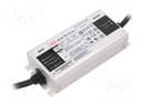 Power supply: switched-mode; LED; 60W; 12VDC; 5000mA; 100÷305VAC