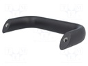 Handle; Mat: aluminium; black; H: 48mm; L: 125mm; W: 20mm