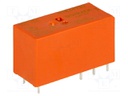 Relay: electromagnetic; DPDT; Ucoil: 230VAC; 8A/250VAC; 8A/30VDC