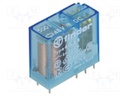 Relay: electromagnetic; DPDT; Ucoil: 48VDC; 8A/250VAC; 8A/30VDC