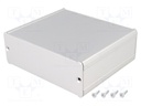 Enclosure: with panel; TUF; X: 120mm; Y: 100mm; Z: 42mm; aluminium