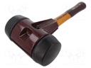 Hammer; 325mm; W: 175mm; 2.77kg; 80mm; round; rubber; wood; SIMPLEX