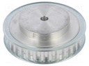 Belt pulley; T10; W: 16mm; whell width: 31mm; Ø: 100mm; aluminium