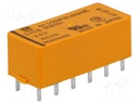 Relay: electromagnetic; 4PST; Ucoil: 24VDC; 4A/250VAC; 3A/30VDC