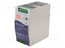 Power supply: switched-mode; 240W; 48VDC; 5A; 480÷780VDC; 1kg; 92%