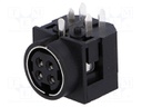 Socket; DC supply; R7B; female; PIN: 4; THT; 30VDC; -20÷80°C