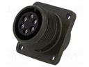 Connector: circular; Series: DS/MS; socket; female; PIN: 6; 13A