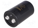 Capacitor: electrolytic; 3300uF; 500VDC; Leads: screw; ESR: 77mΩ