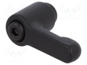 Lever; adjustable; Slider height: 24.5mm; Body: black