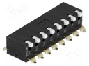 Switch: DIP-SWITCH; Poles number: 8; ON-OFF; 0.025A/24VDC; Pos: 2